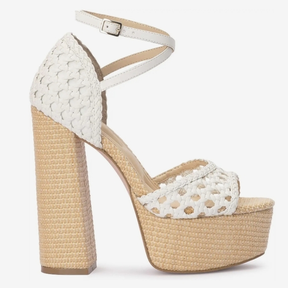 Jessica Simpson Aditi Woven Platform Ankle Strap Sandals - Picture 2 of 10